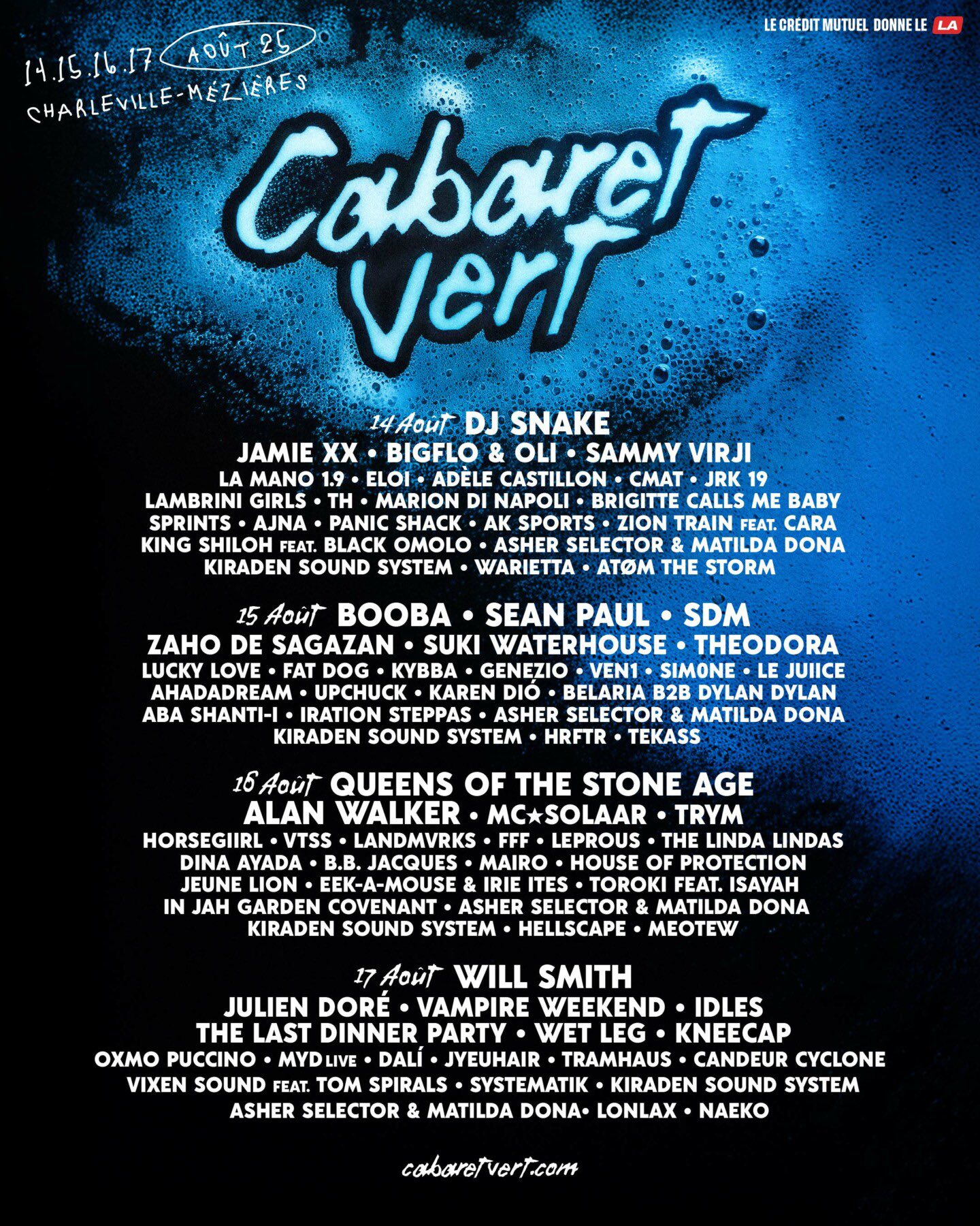 Programmation du Cabaret Vert avec Queens of the Stone Age, IDLES, FFF, Tramhaus, Kneecap, Wet Leg et Leprous.