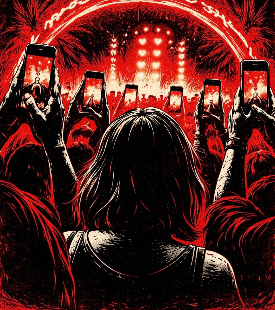 illustration du spot des instagrammeurs en festival