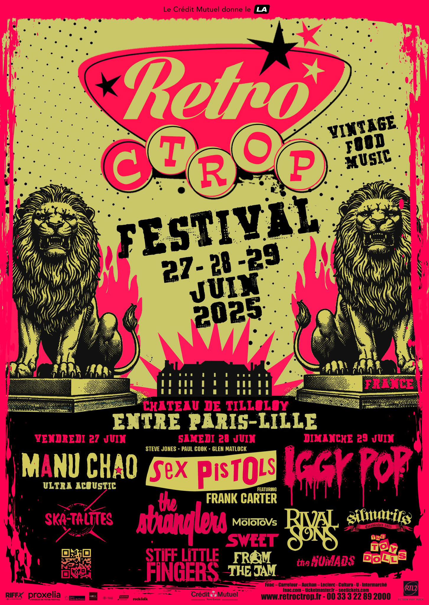 Iggy Pop, The Stranglers et Sex Pistols à l’affiche d’un festival rock et punk