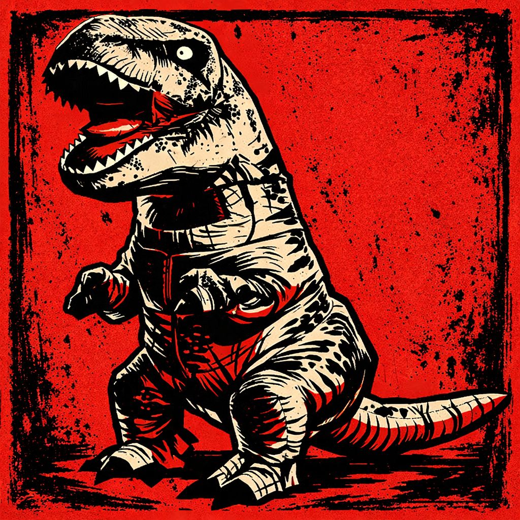 illustration du specimen de festival T-rex