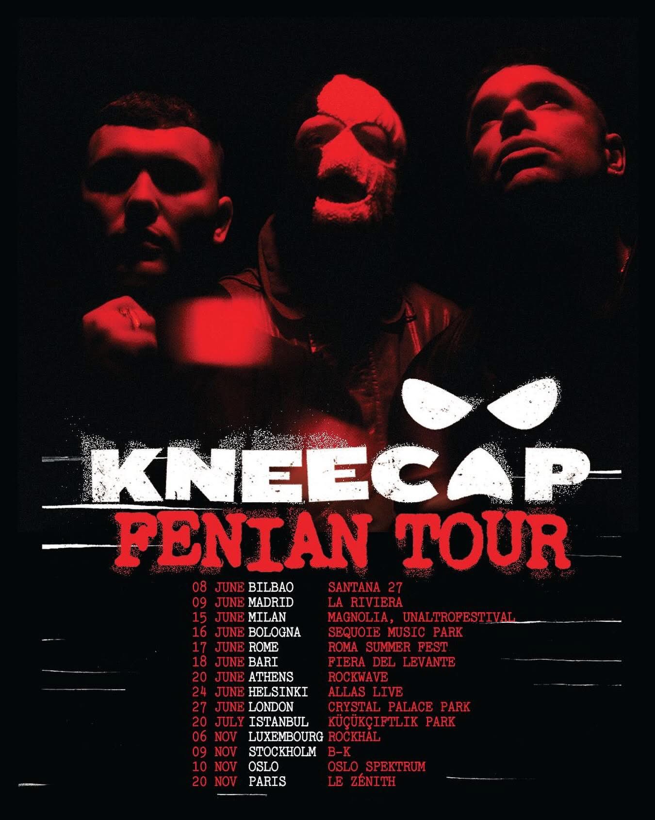 Kneecap sur scène au Cabaret Vert lors de leur concert avant IDLES.