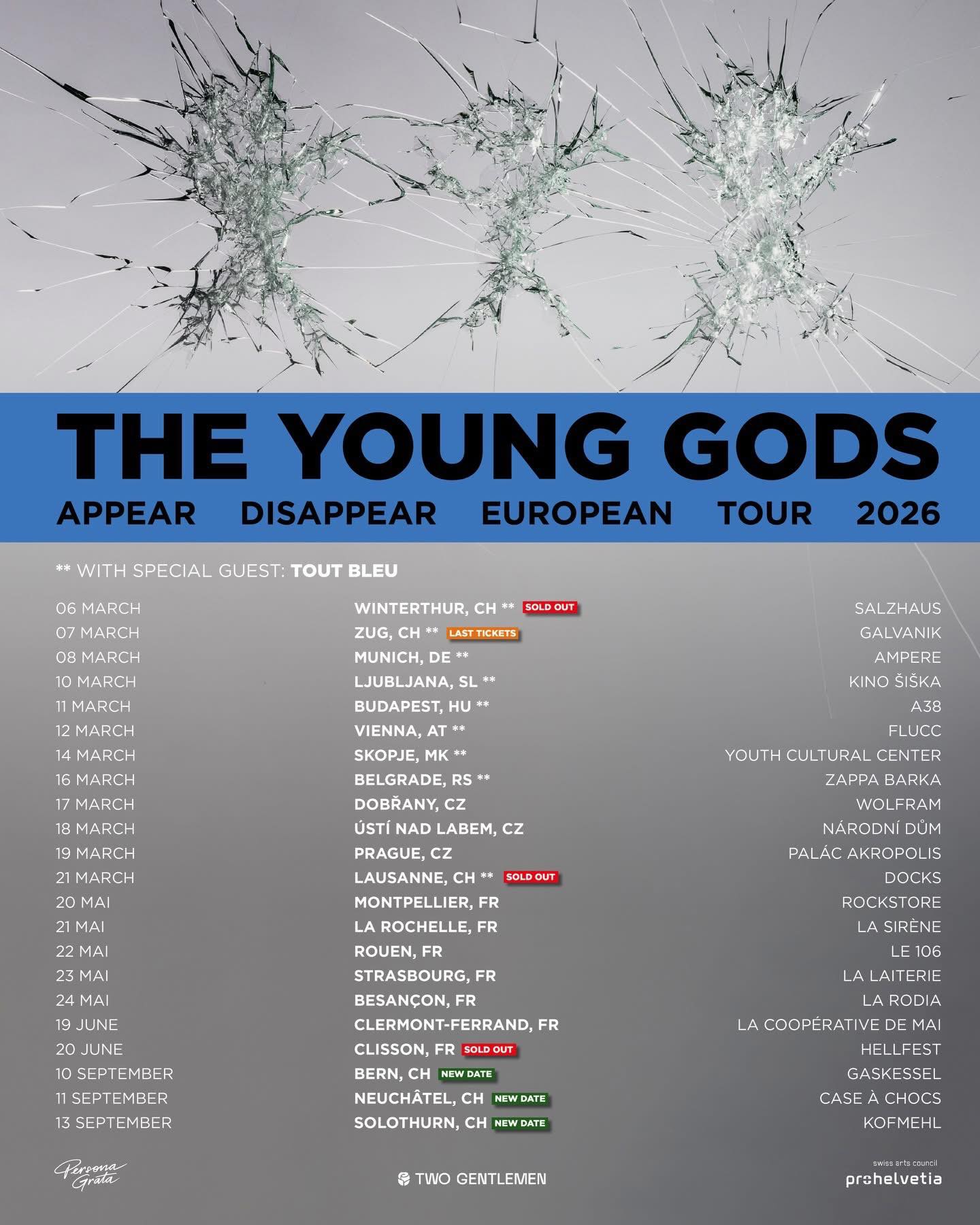 The Young Gods en concert à L’Aéronef de Lille