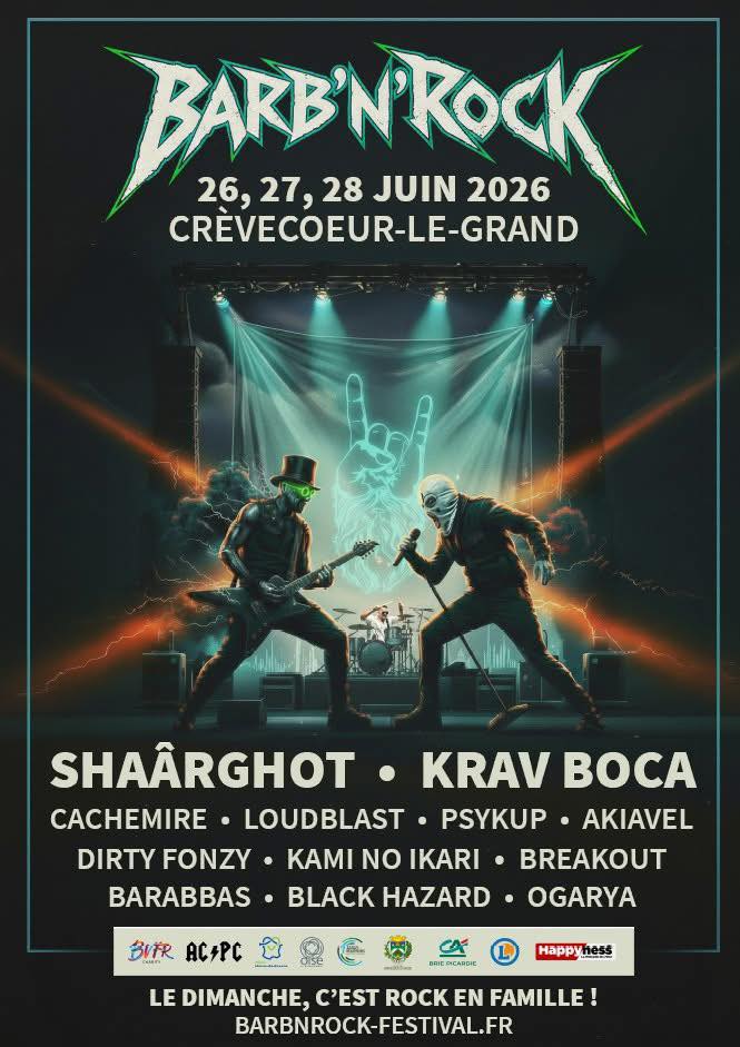 AFFICHE DE BARB N ROCK FESTIVAL 2026