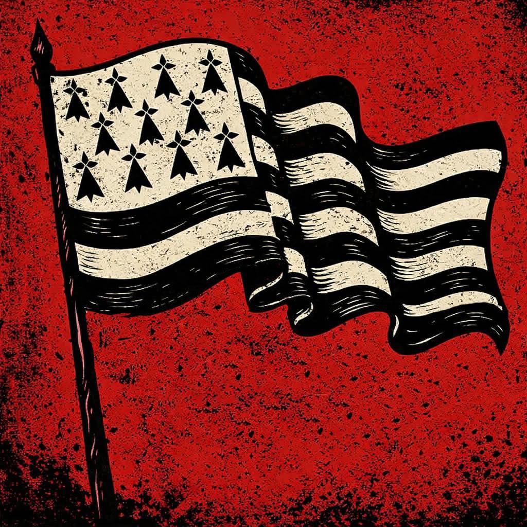 illustration d'un drapeau breton