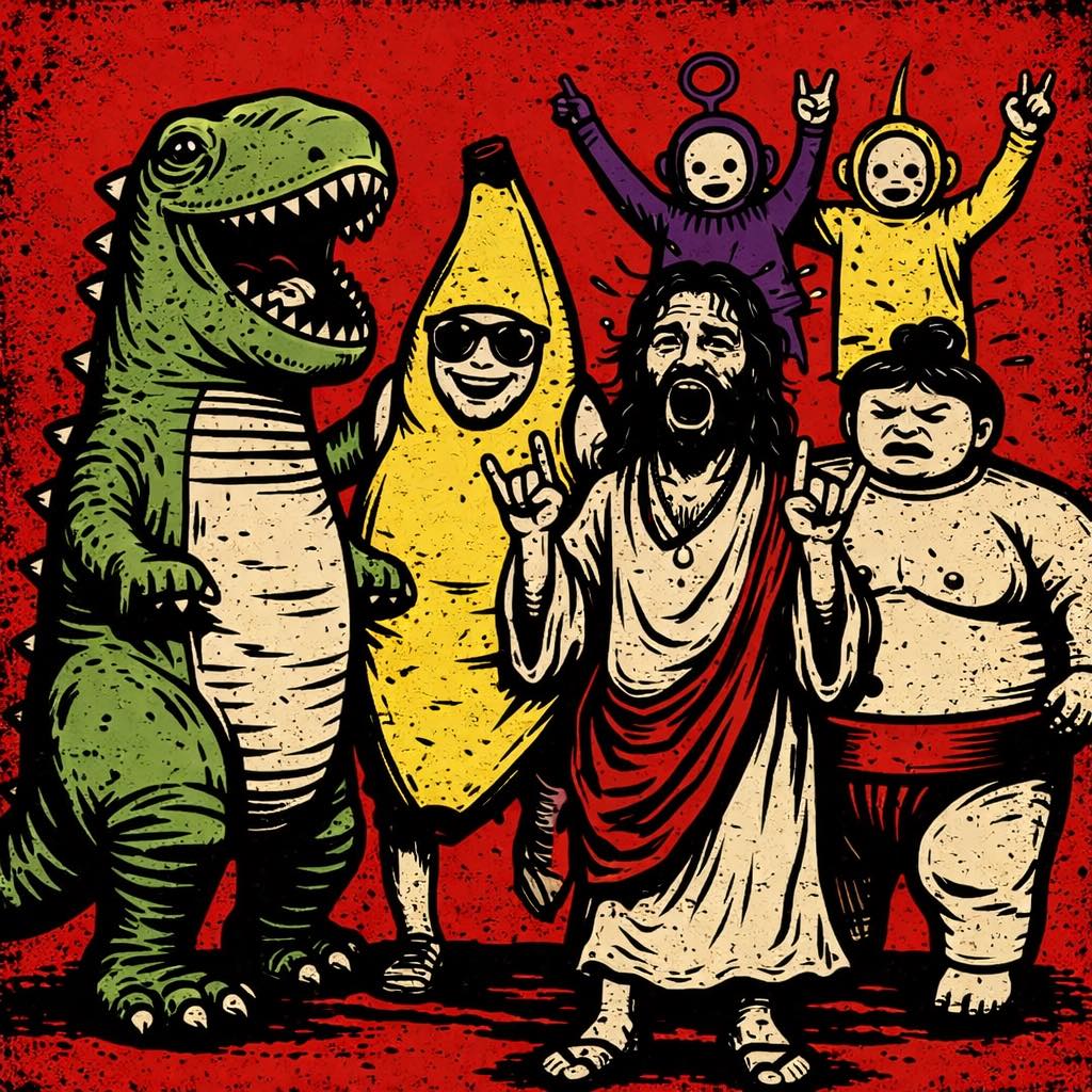illustration de déguisement débiles de festival