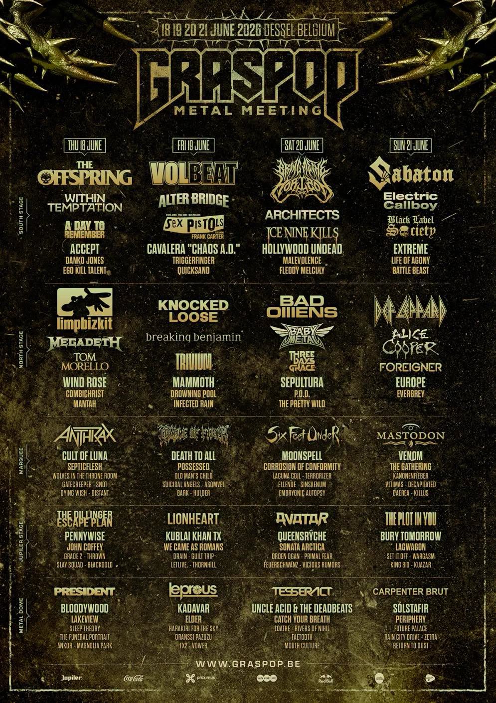 AFFICHE GRASPOP 2026