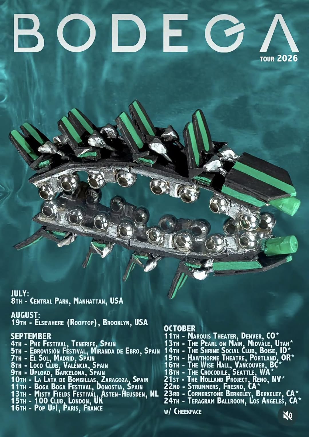Bodega, groupe art-punk new-yorkais en concert