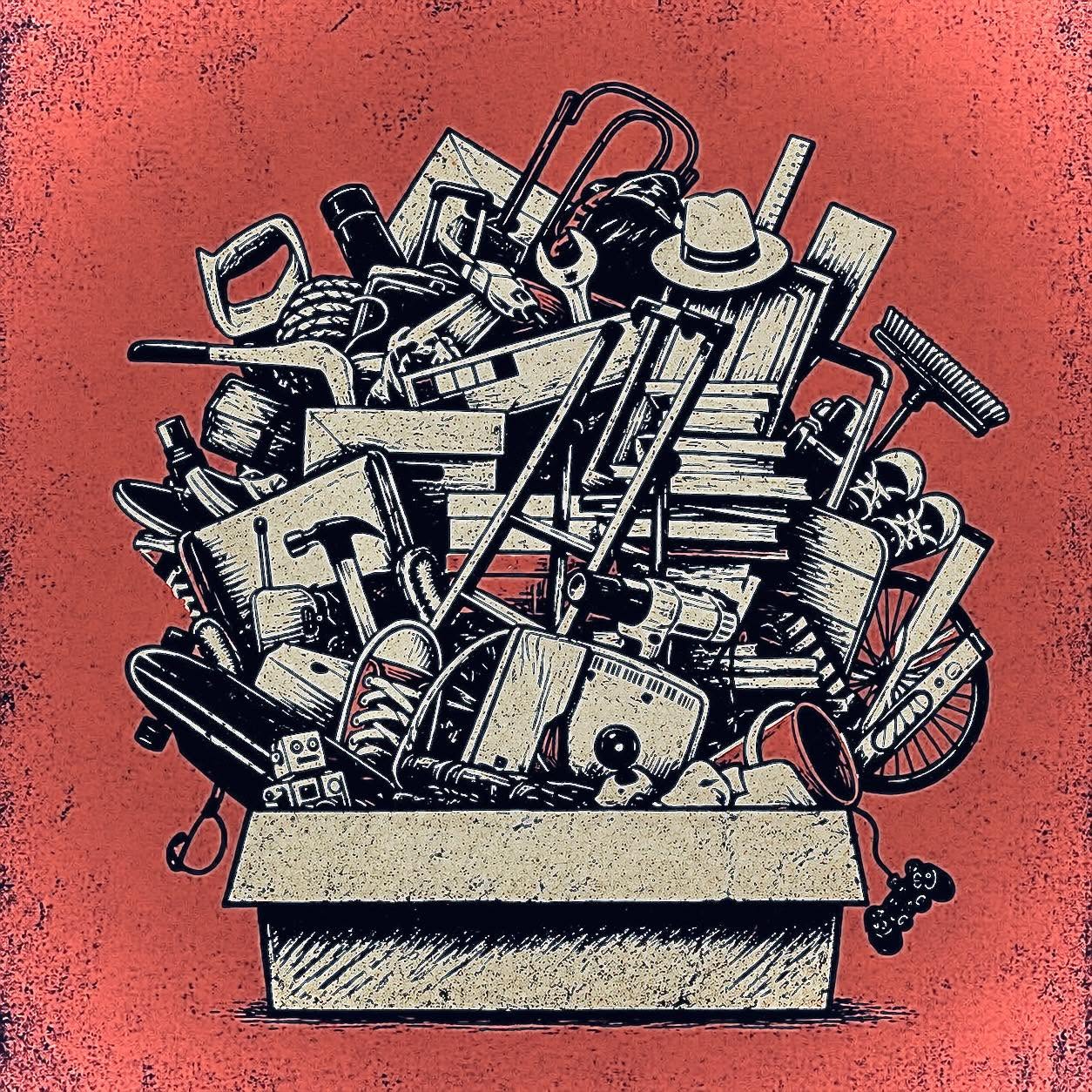 illustration carto sur les objets trouvés en festival