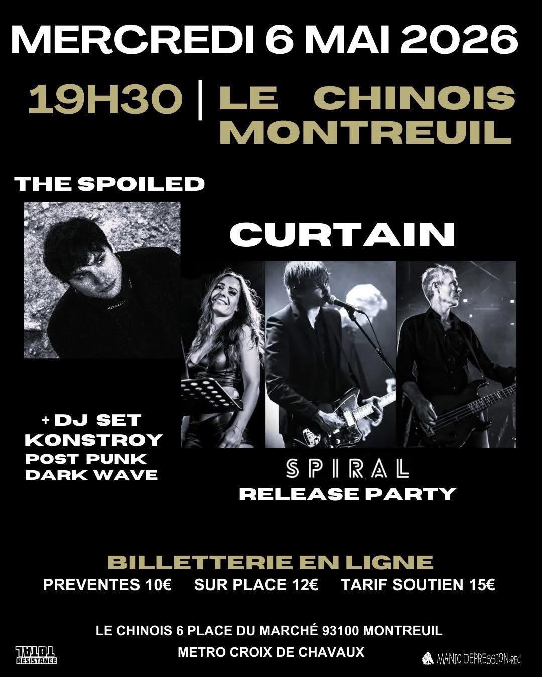 Affiche Curtain au chinois montreuil 2026