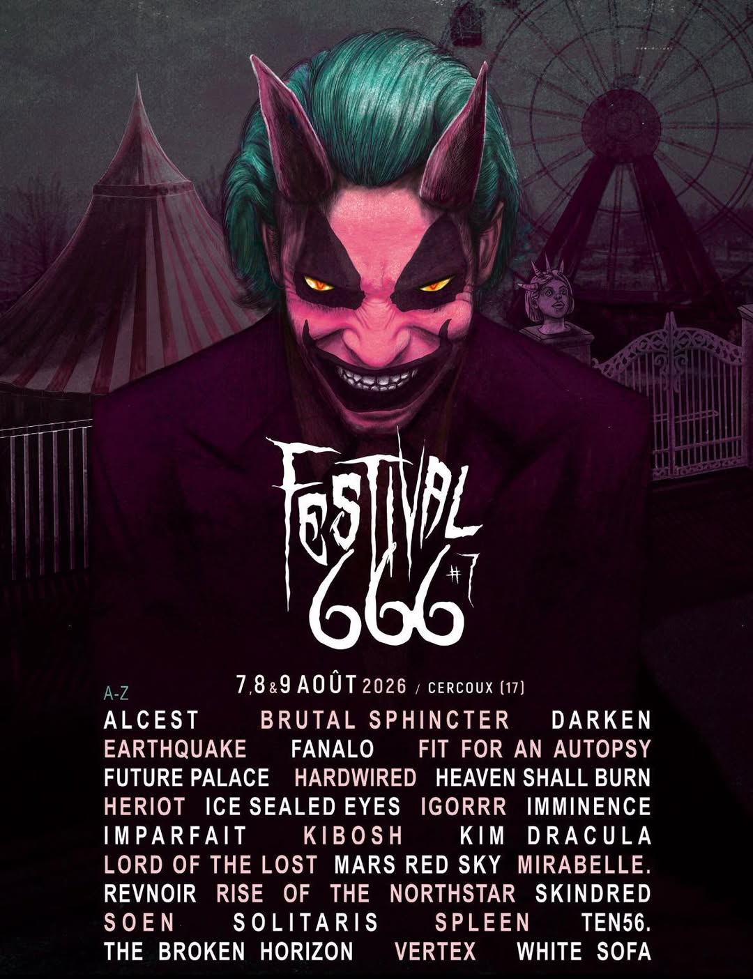 Festival 666 à Cercoux en Charente-Maritime, festival metal créé par un collégien et devenu un rendez-vous majeur de la scène française.