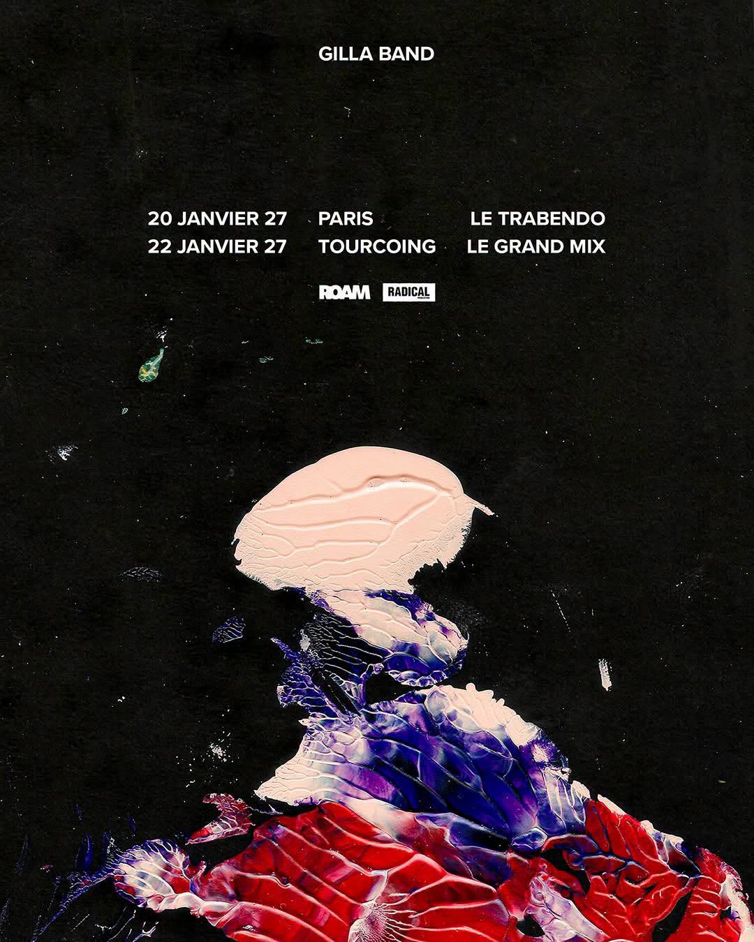 Gilla Band en concert, groupe noise rock irlandais