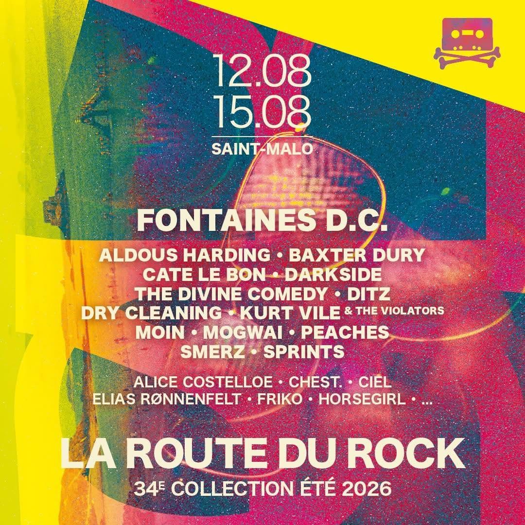 Affiche route du rock 2026