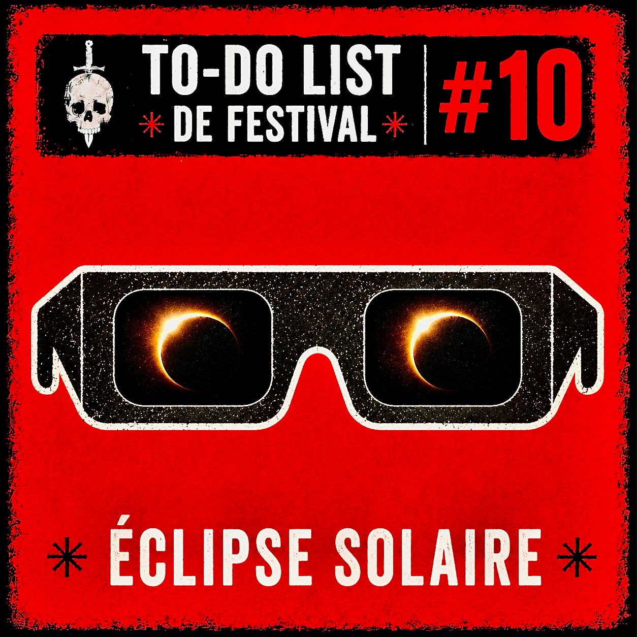 Éclipse solaire visible à Carhaix avant le Motocultor 2026 avec conseils pour observer le phénomène en toute sécurité avant le festival.