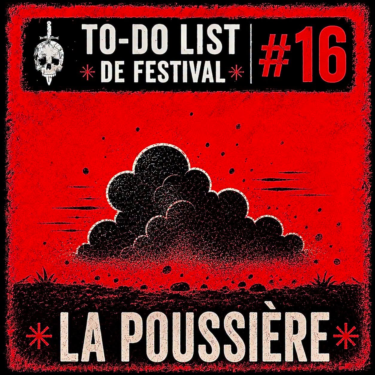 Poussière au Motocultor 2026 dans une fosse de festival