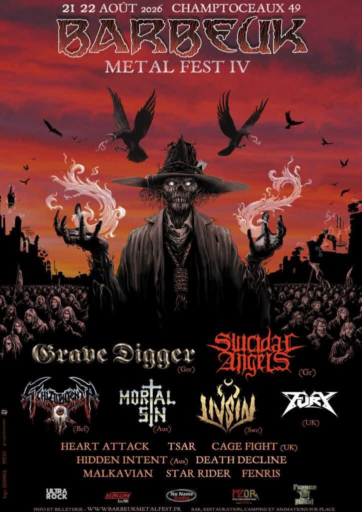 Barbeuk Metal Fest 2026 à Champtoceaux avec Grave Digger en exclusivité française