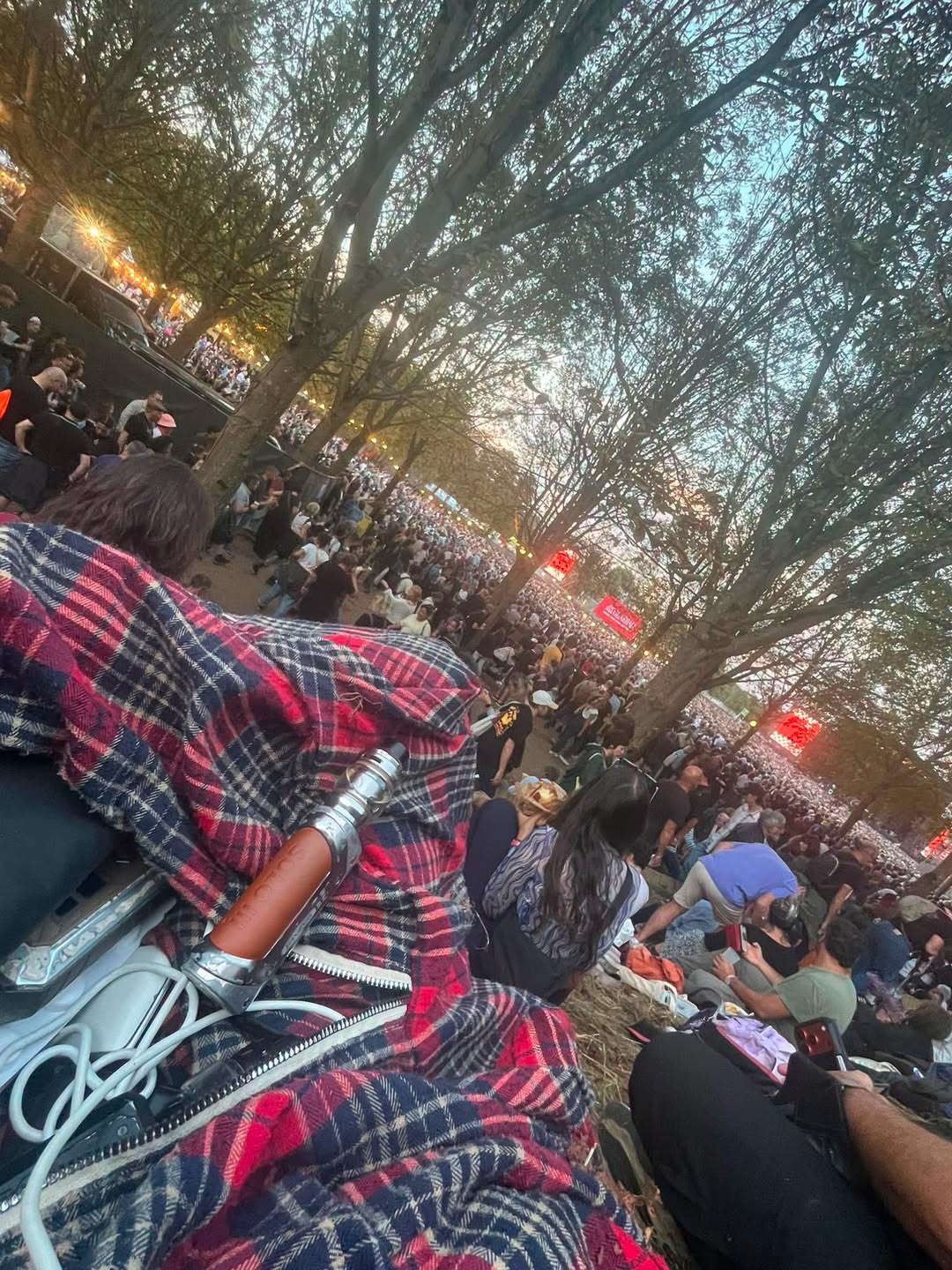 Placement sur un talus pour The Cure à Rock en Seine 2026