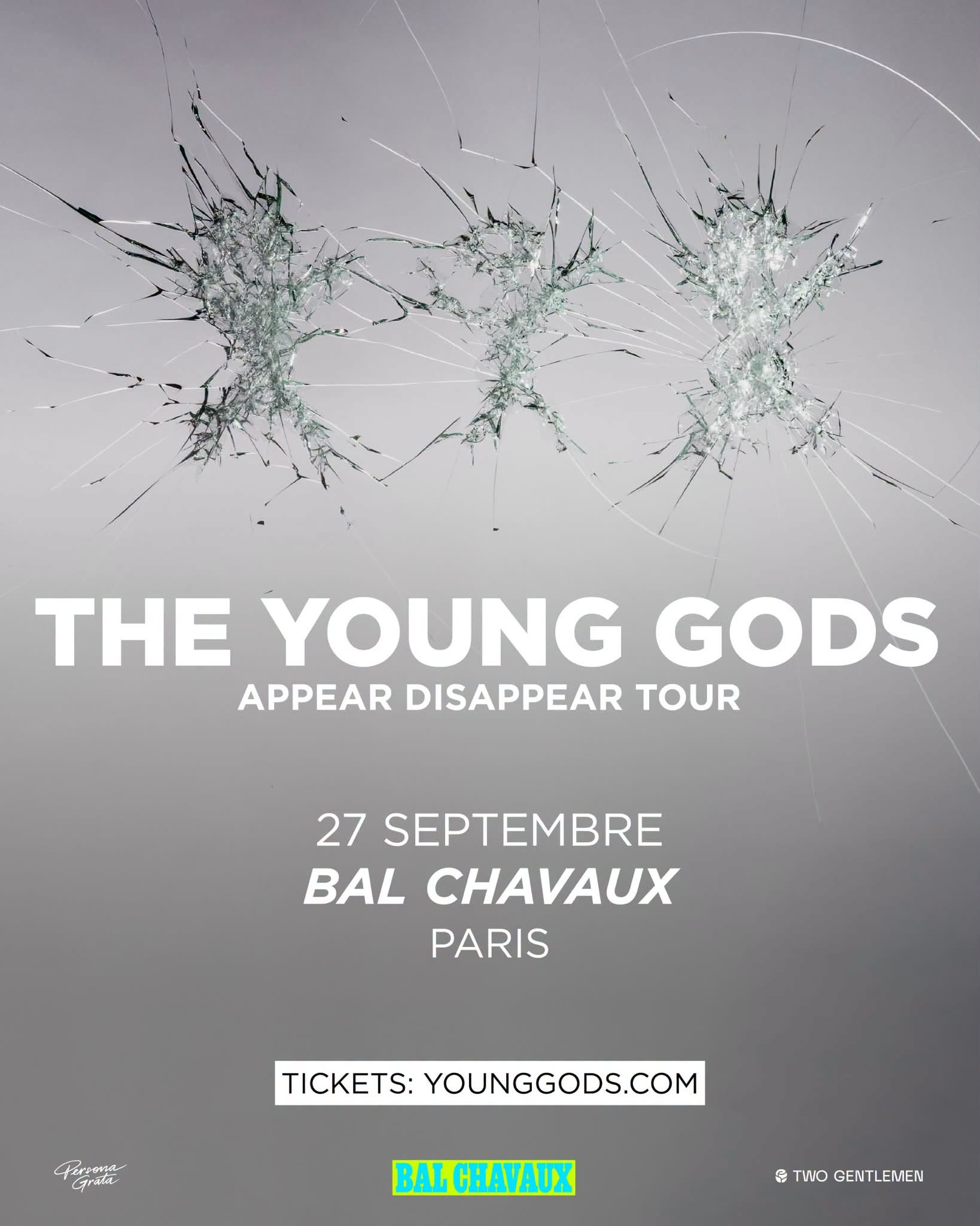 The Young Gods au Bal Chavaux à Montreuil le 27 septembre 2026