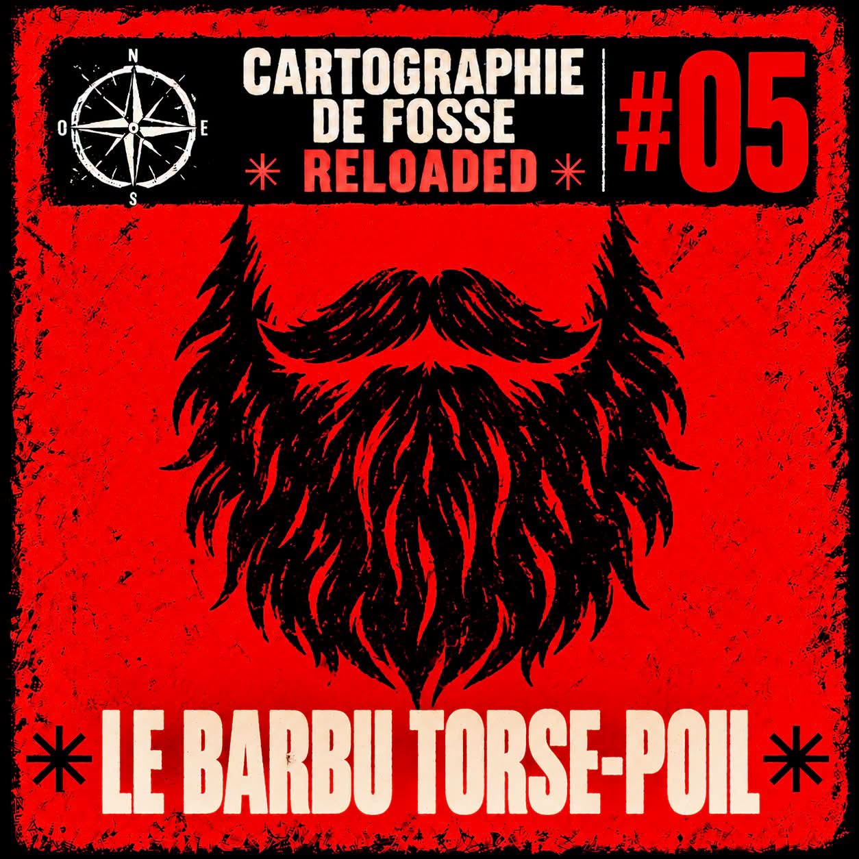 Pictogramme de barbe de métalleux – Cartographie de Fosse Reloaded #05, le barbu torse-poil