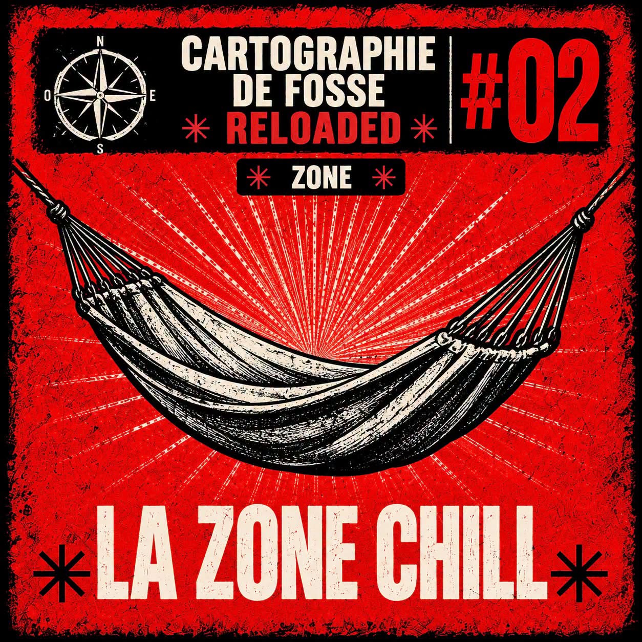 Zone chill de festival avec espaces de repos et poufs pour les festivaliers